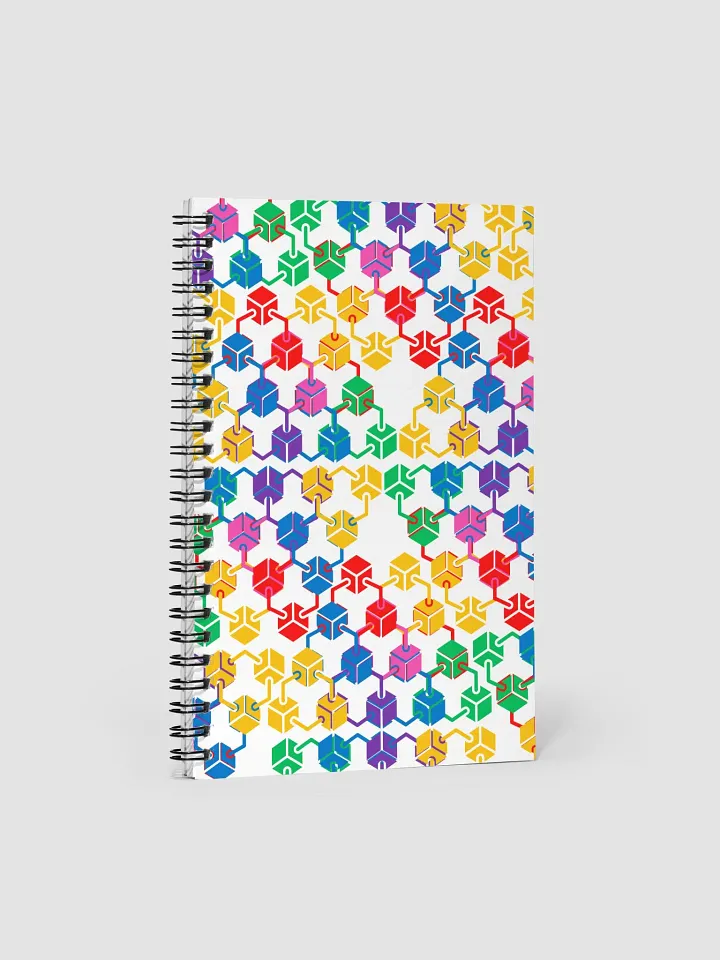 Connectors - Multi-colored Geometric Abstract Design Spiral Notebook product image (1)