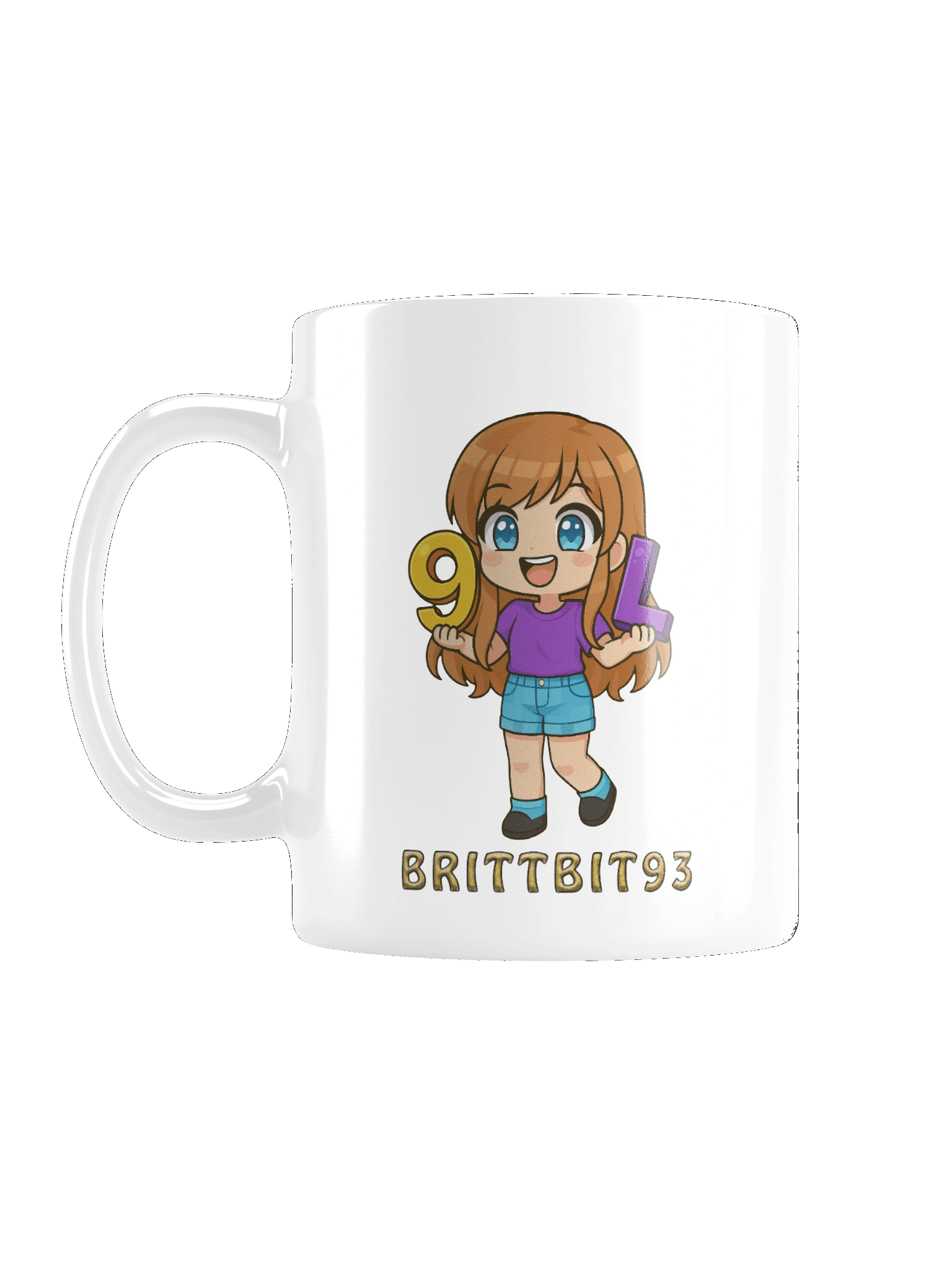 9LS4 BrittBit93 White Glossy Mug product image (1)
