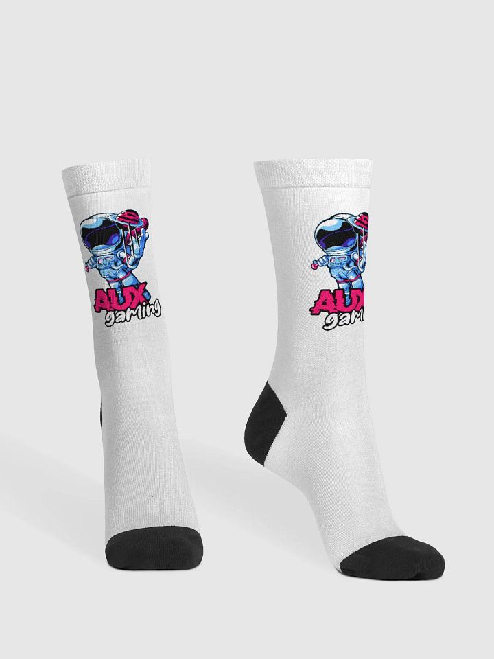 Eco-Friendly AUXgaming Crew Socks product image (2)