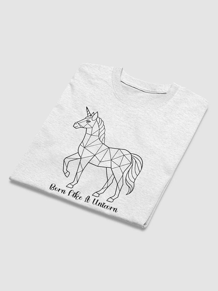 Born Like A Unicorn | Live Like A Horse Gen Z Tee, Short Sleeve T-Shirt, Quote Shirt, Unisex Cotton Top, Fashion Statement product image (2)