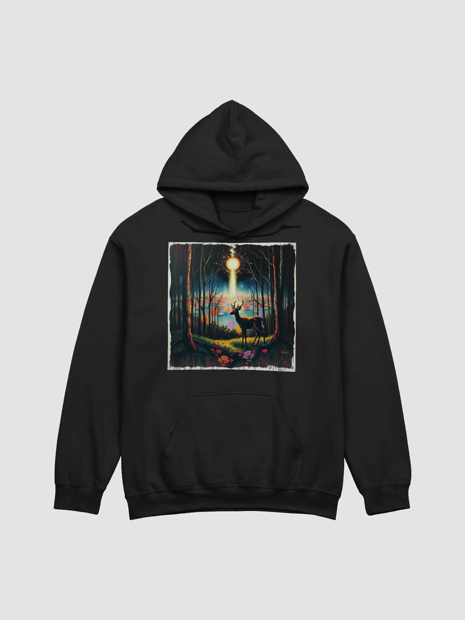 Mystical Deer Forest Hoodie product image (1)
