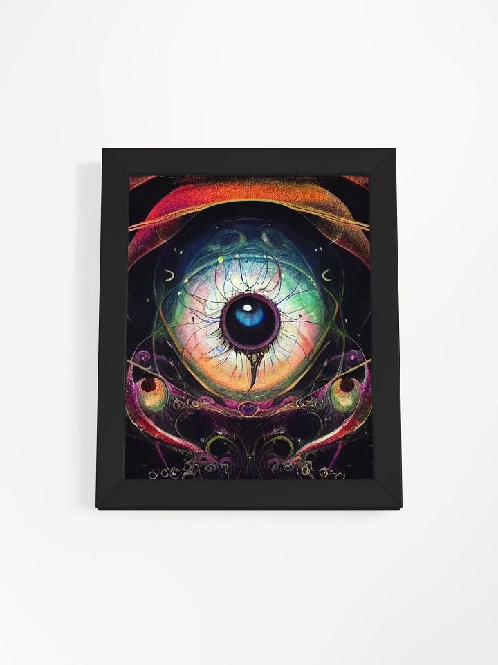 Space Eye! Wood Framed Matte Print product image (1)