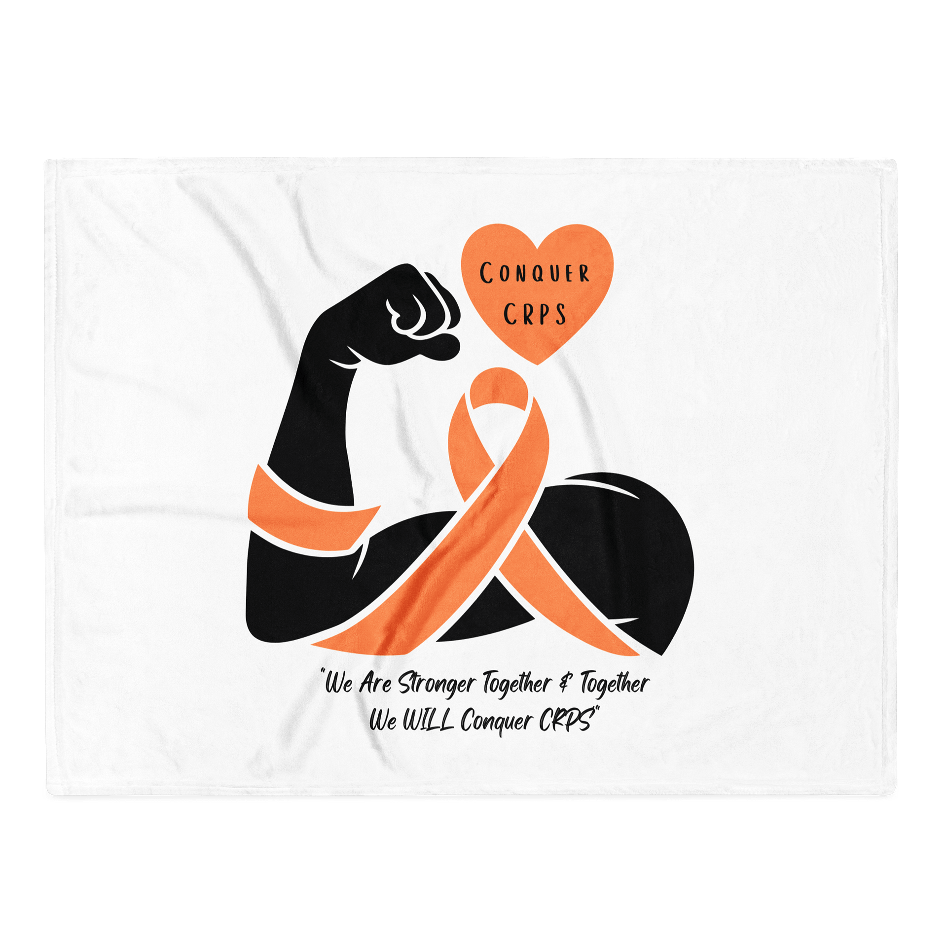 Conquer CRPS Stronger Together Throw Blanket product image (1)