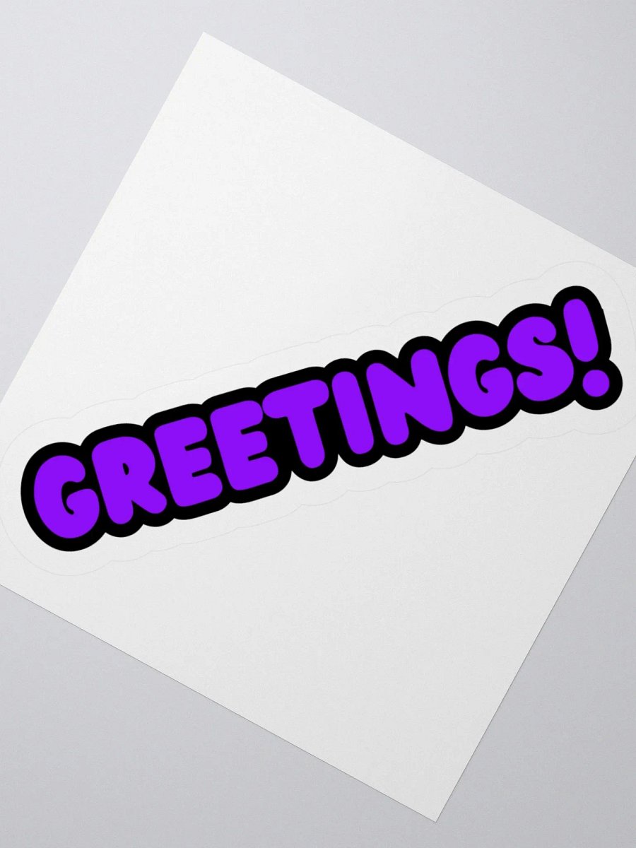 Greetings! Sticker product image (2)