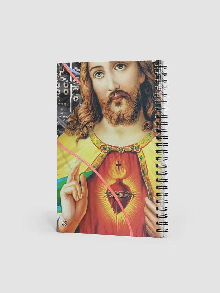 Jesus Christ Sacred Moog by Frank Fonik, EDM Techno Spiral Notebook product image (2)