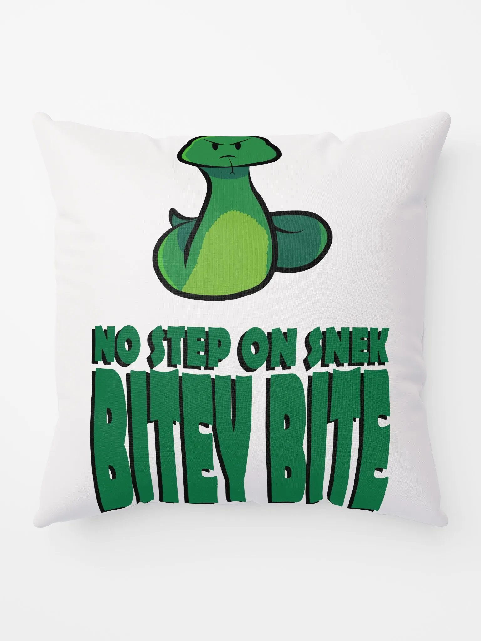 No Step on Snek Throw Pillow product image (2)