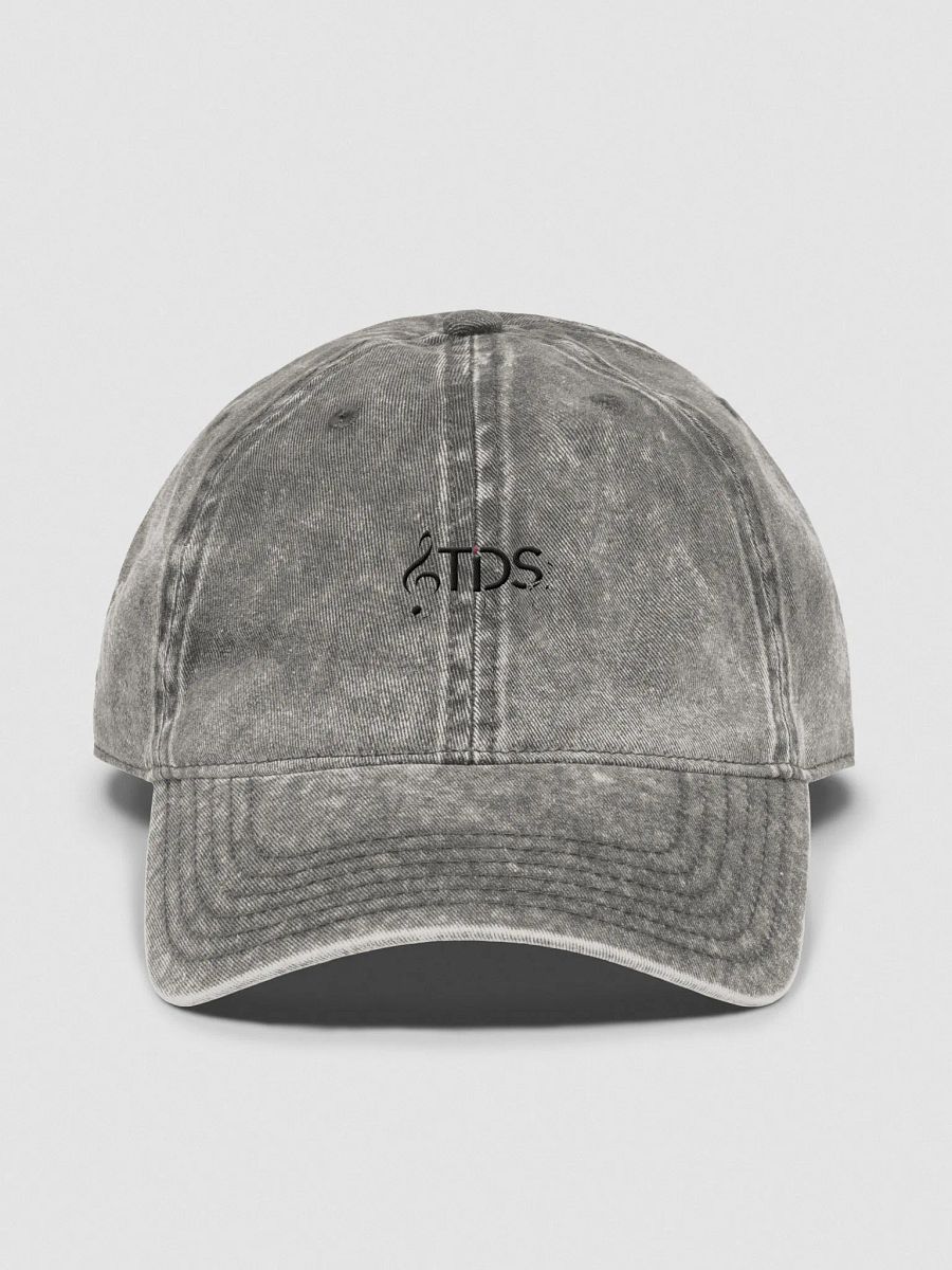 Otto Vintage Wash Dad Hat - TDS Music Embroidered Cap in Washed Black and Washed Red product image (17)