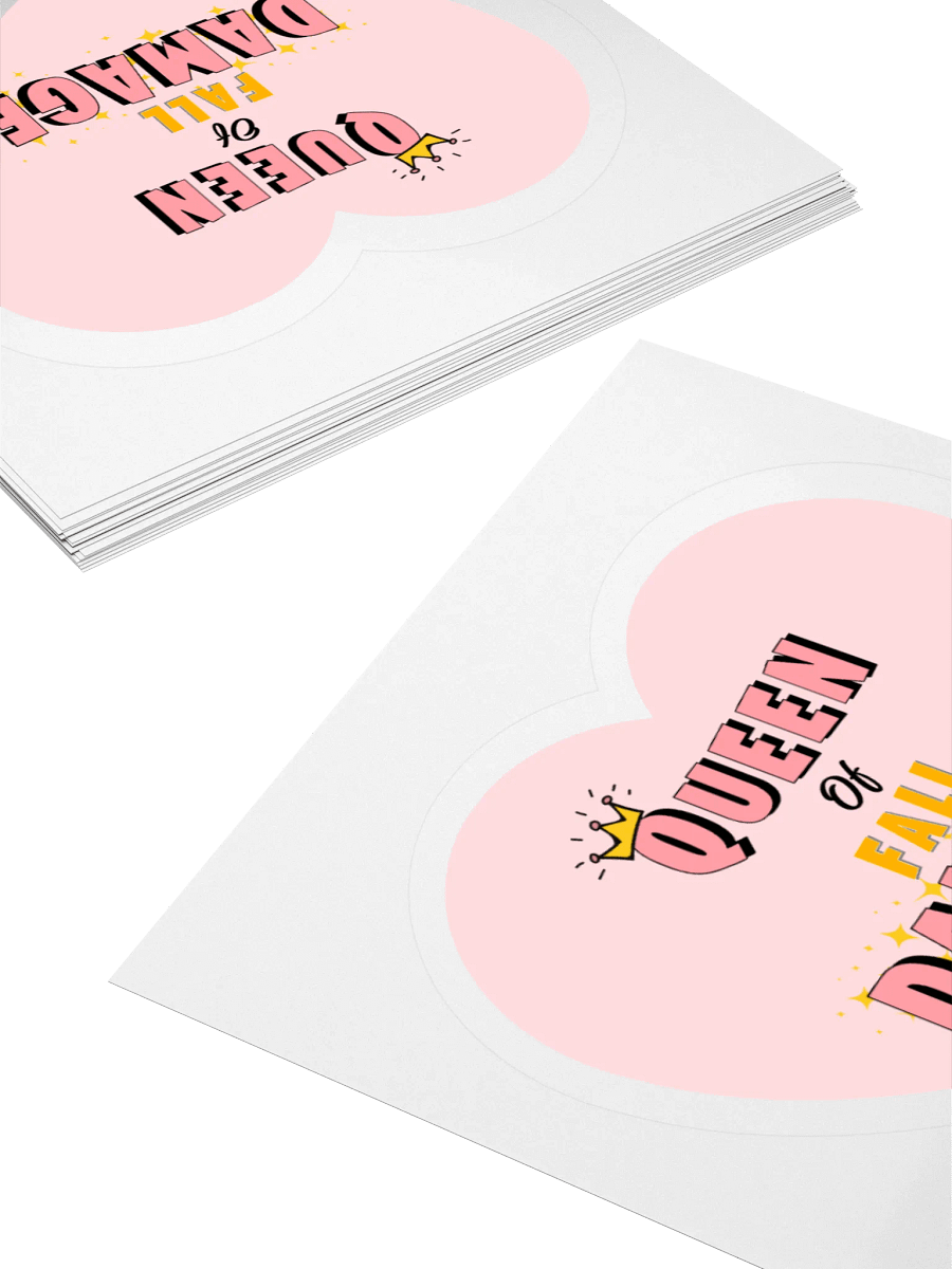 Queen of Fall Damage Vinyl Sticker product image (4)