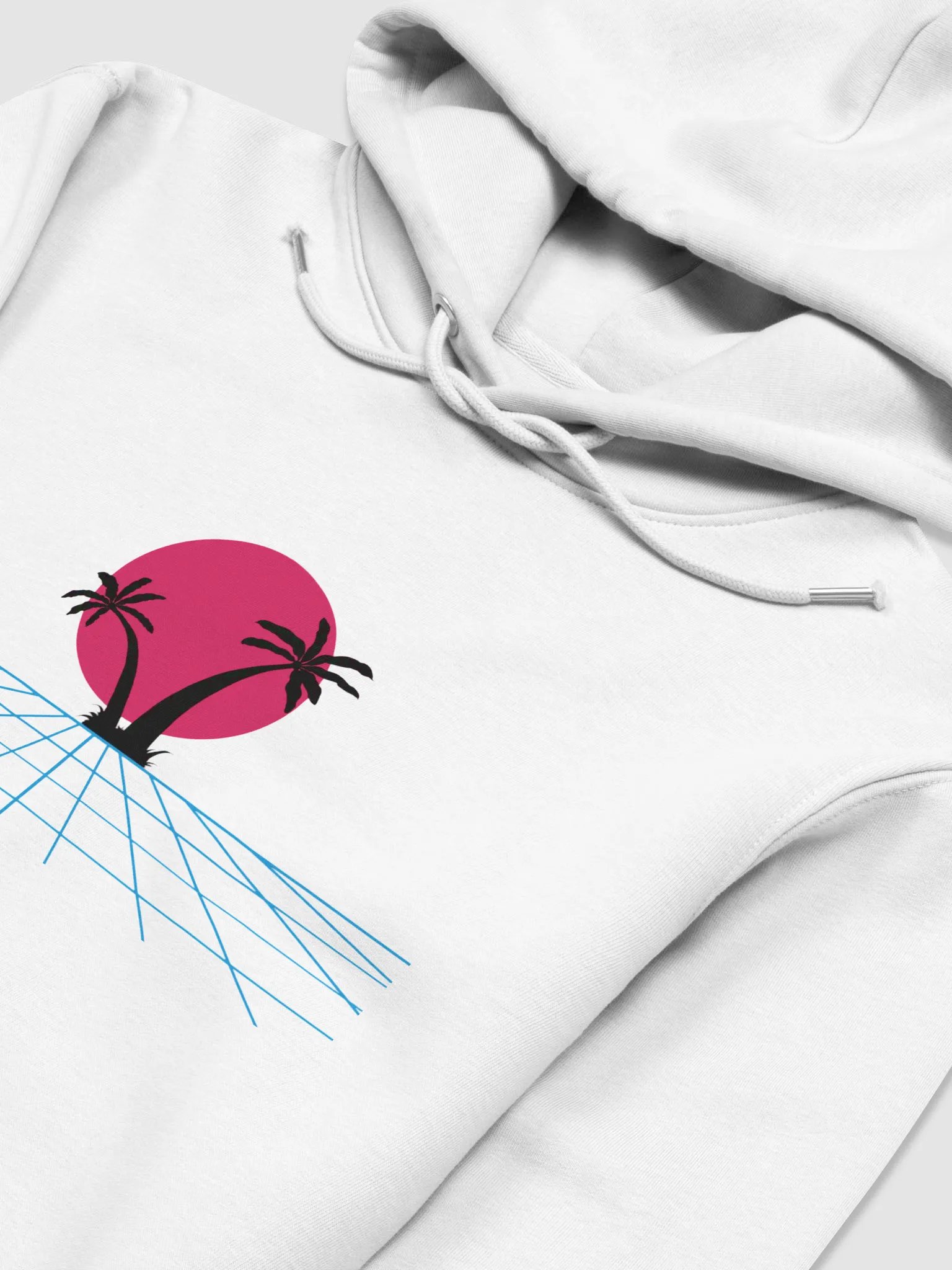 Retro Sunset Palm Eco Hoodie product image (3)