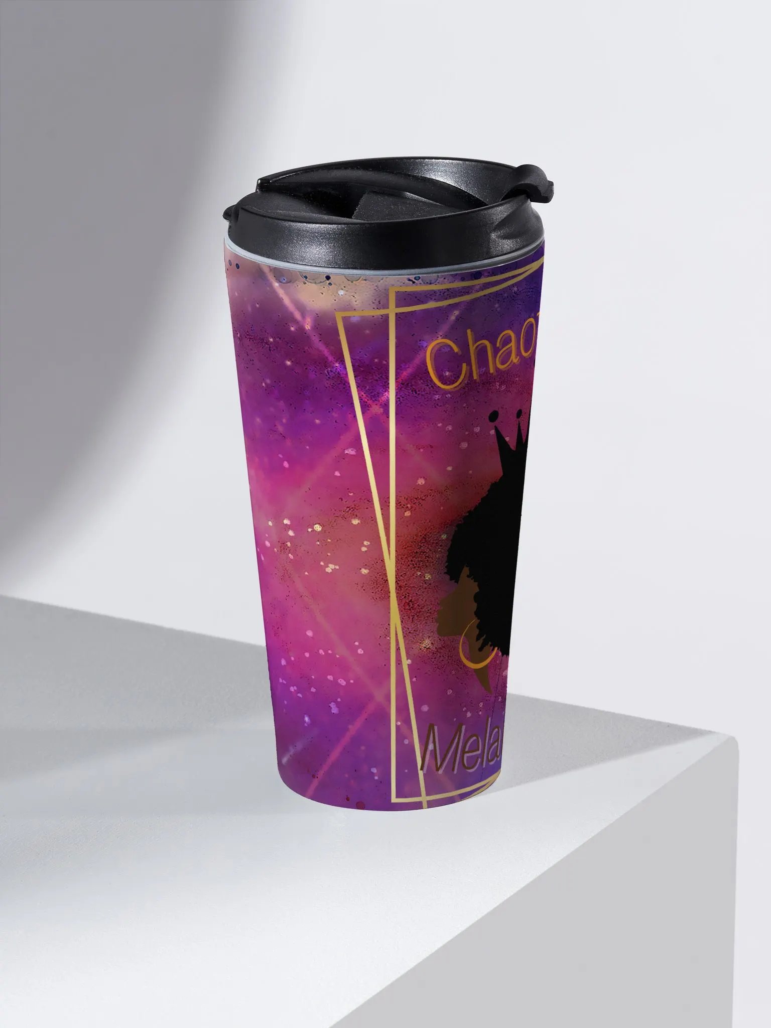 Melanated Queen Designed Coffee Sipper product image (2)