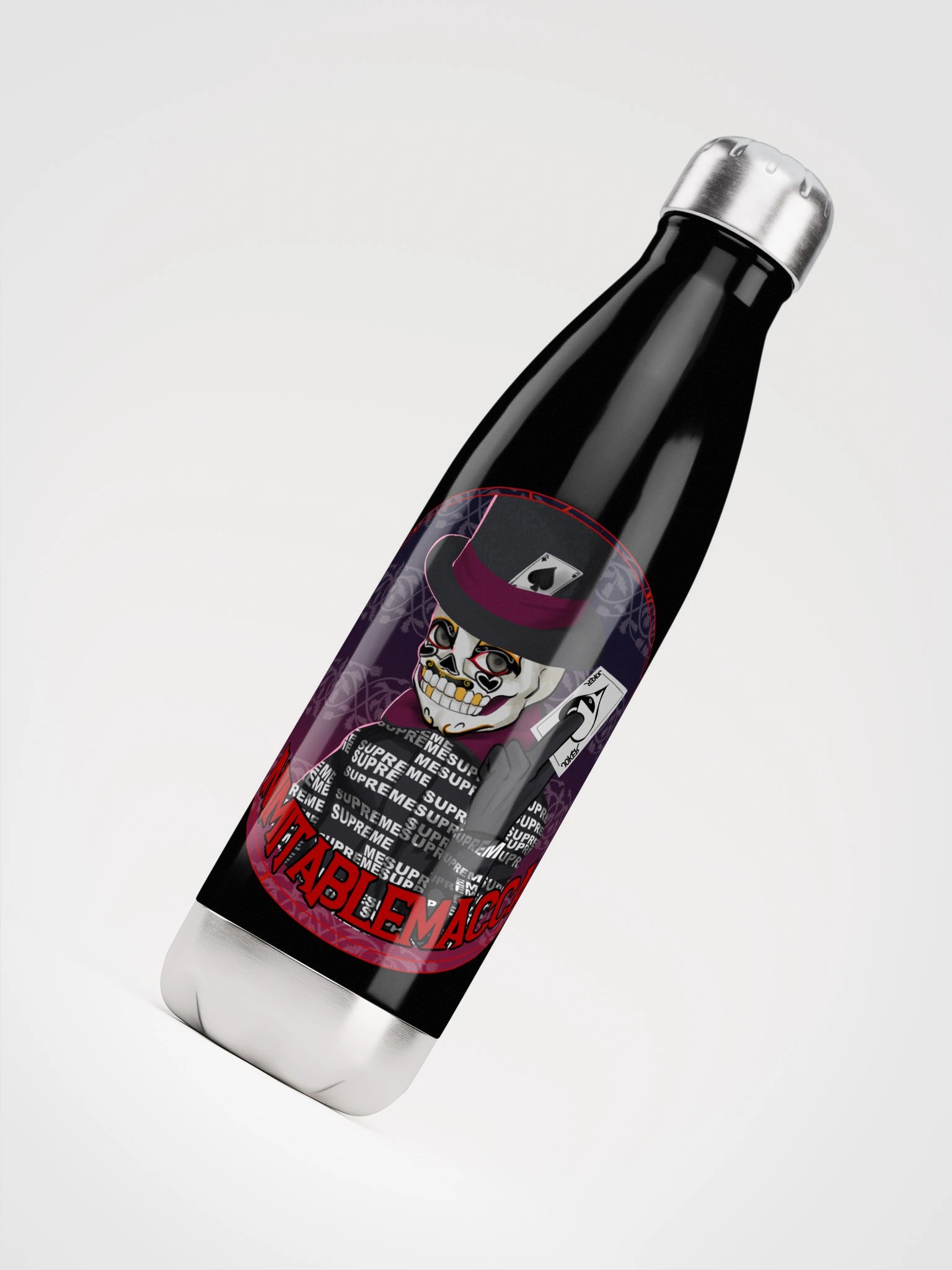 Macca's Logo on a steel water bottle product image (4)