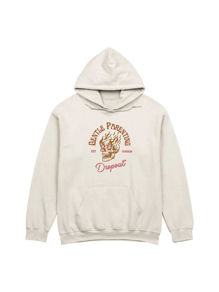 Flaming Skull Gentle Parenting Hoodie product image (1)