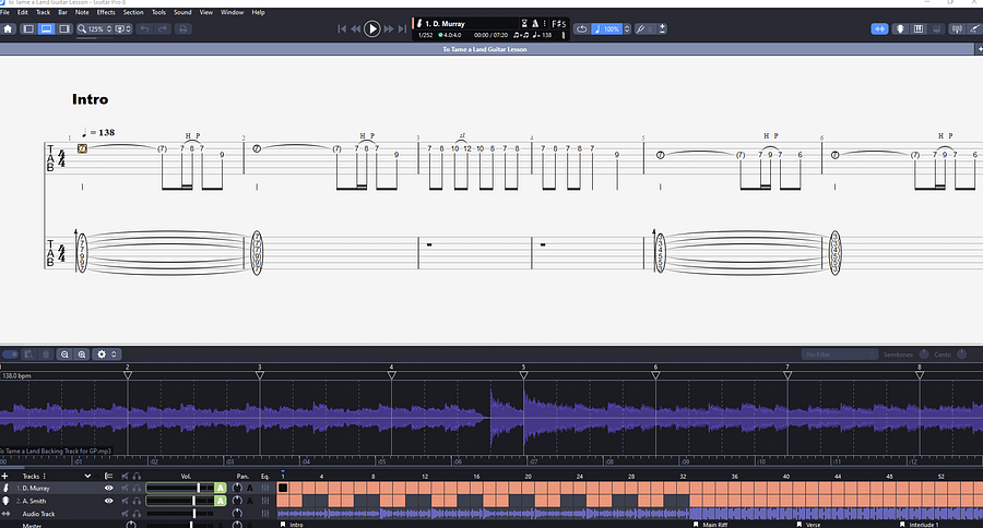 To Tame a Land PDF TAB + Backing Track MP3 product image (3)
