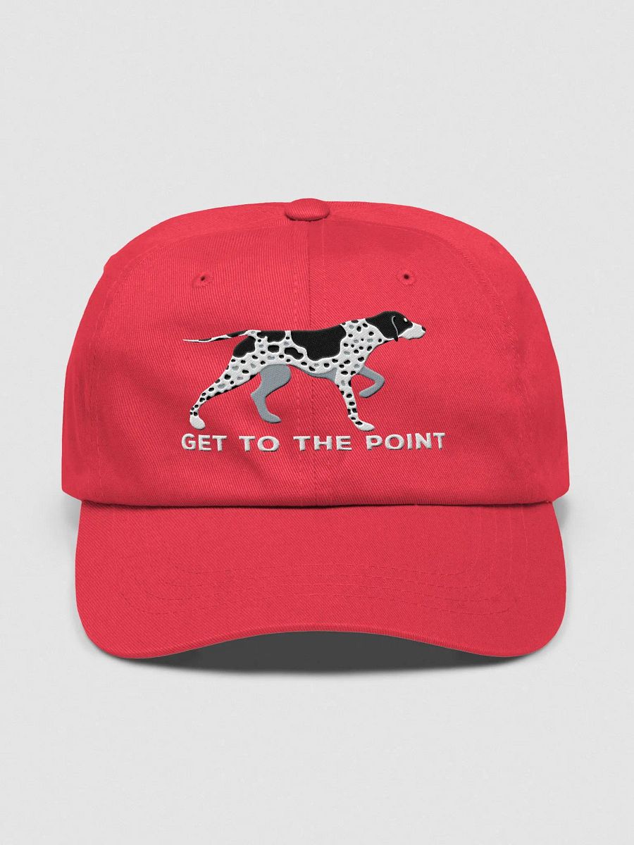 Get to the Point Classic Dad Hat(Embroidered) of an English Pointer(Black) product image (1)