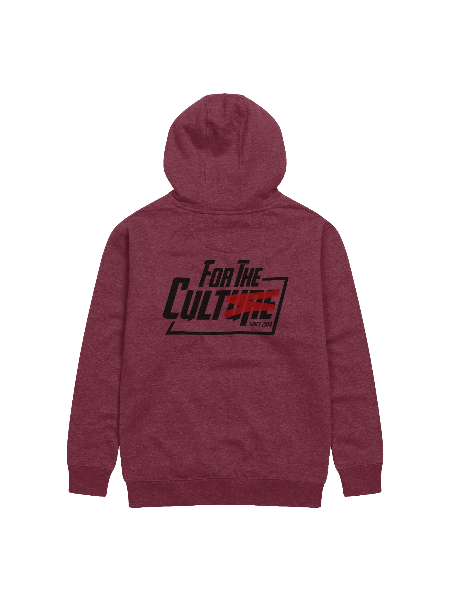 For the Culture Black and Red Hoodie product image (1)