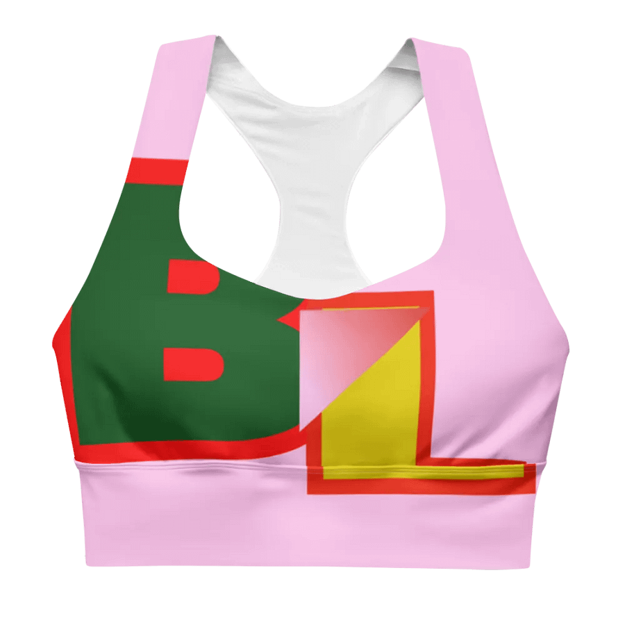 All-Over Print Recycled Longline Sports Bra product image (1)