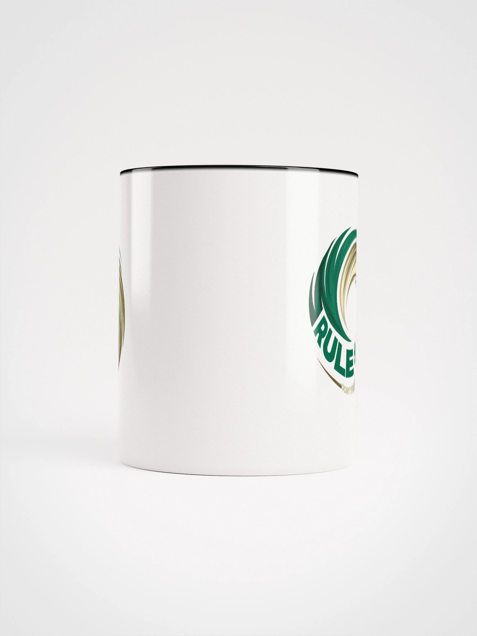 Rule #7 Ceramic Mug Green and Gold product image (5)