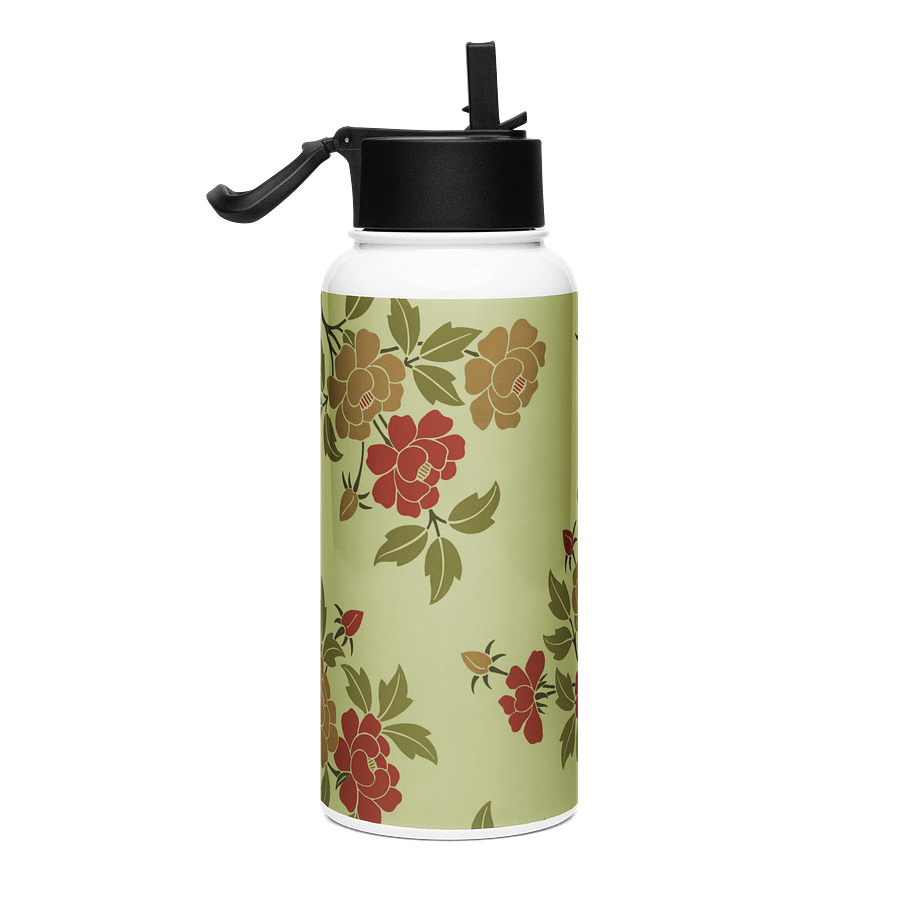 Japanese Floral. 32oz. Stainless Steel Water Bottle product image (4)