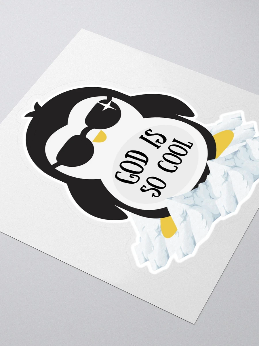 God Is So Cool Penguin Sticker product image (3)