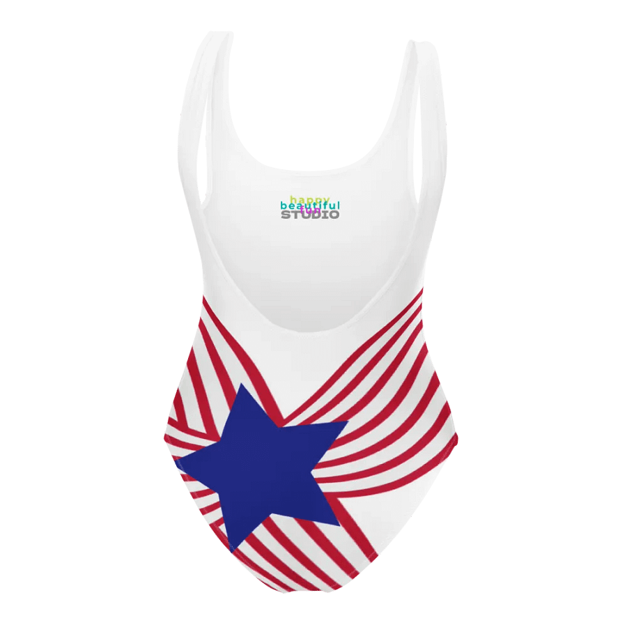 Old Glory Ribbons One-piece Swimsuit product image (4)