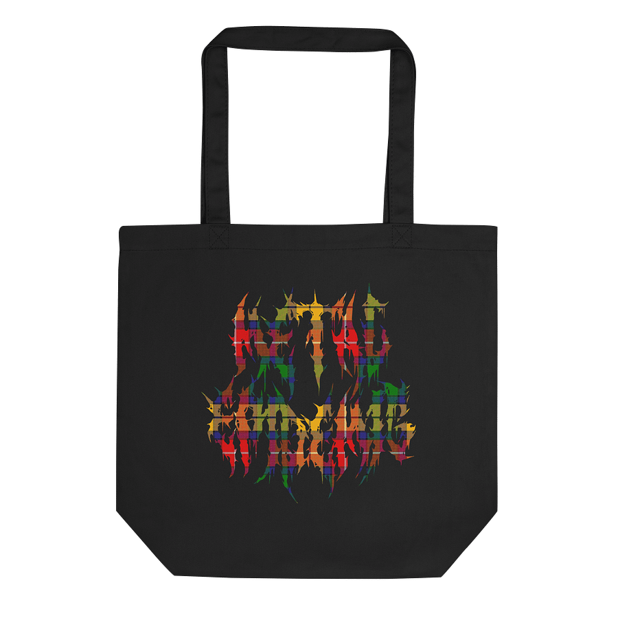 Metal Epidemic Canvas Vinyl Tote Bag (Tartan) product image (1)