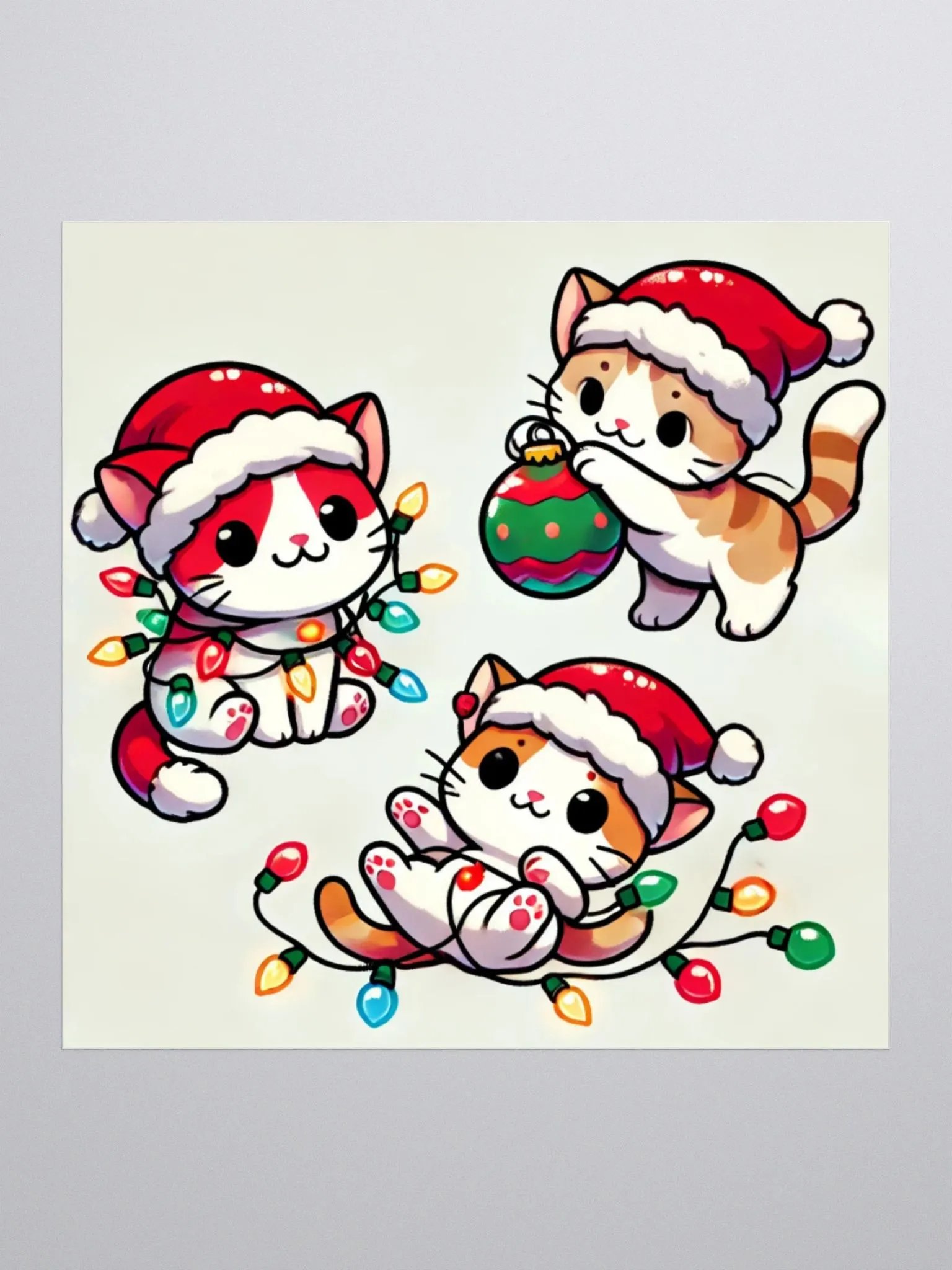 Festive Feline Friends Sticker - Merry Catmas Collection product image (1)
