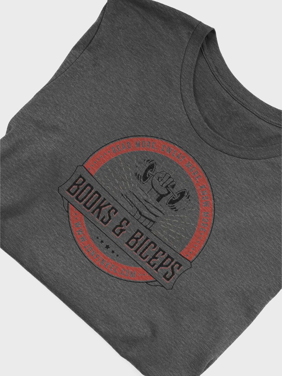 Books & Biceps Faded Gray Shirt product image (5)