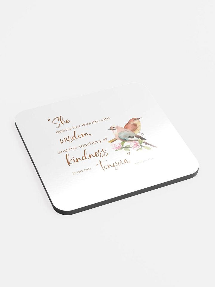 Wisdom and Kindness Cork Coaster product image (2)