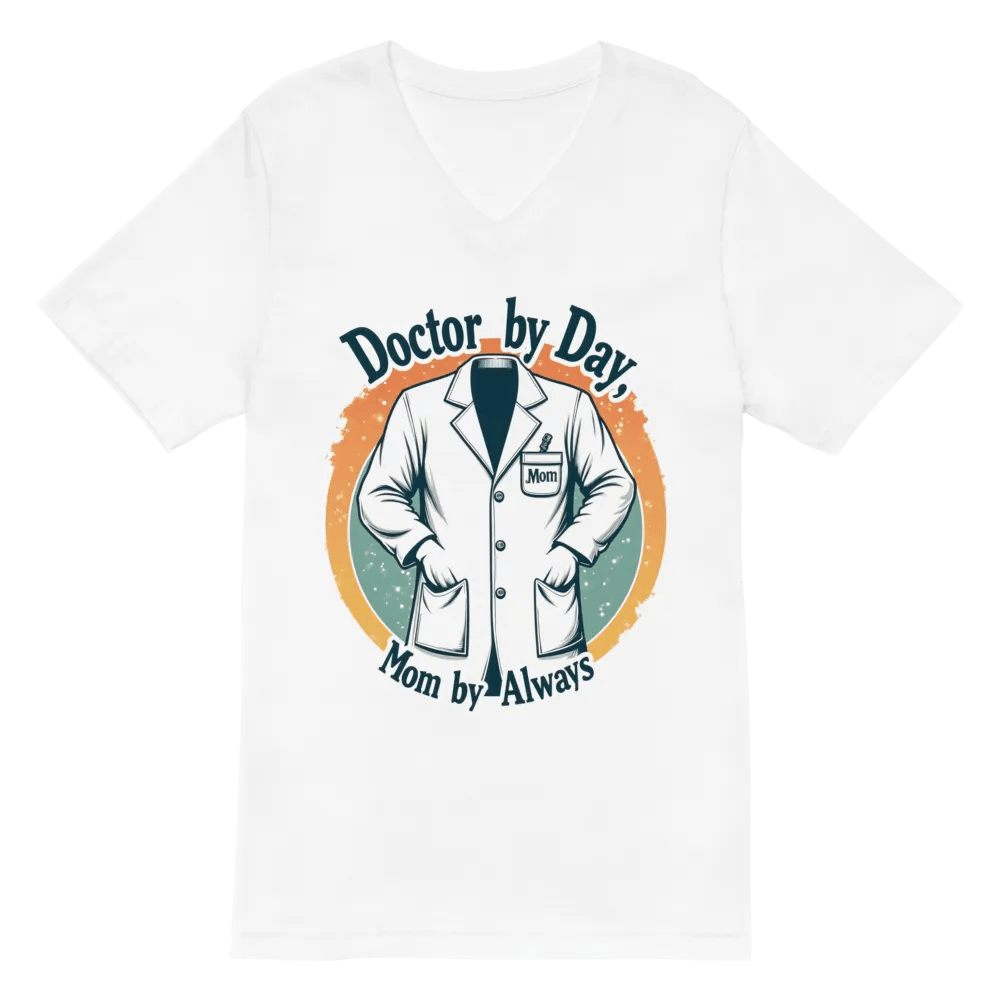 Doctor by Day, Mom by Always v-neck tee product image (2)