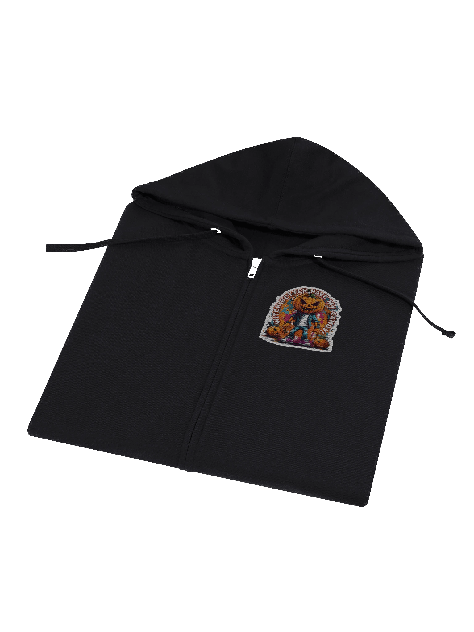 Pumpkin Headed Playful Zip-Up Hoodie product image (4)