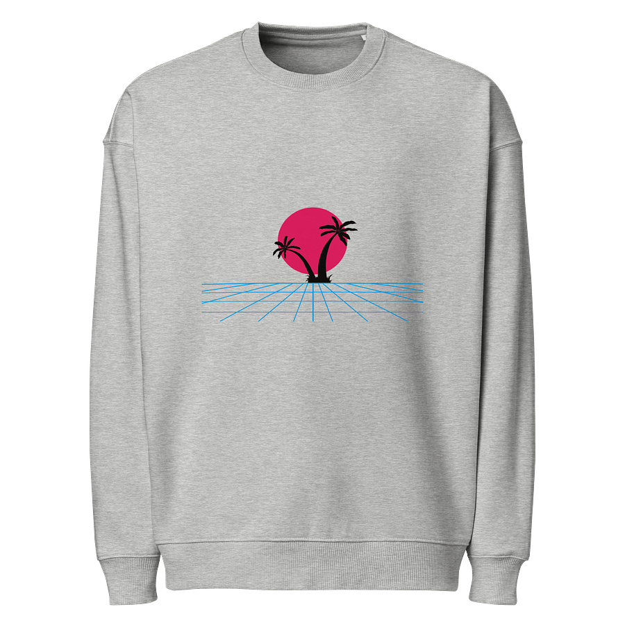 Retro Sunset Grid Organic Sweatshirt product image (1)
