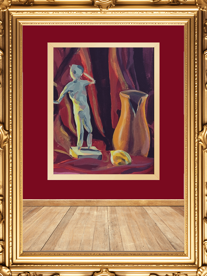 Crimson Red Dance Framed Print product image (1)
