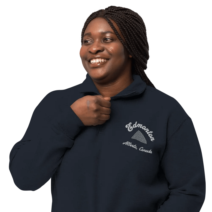 Edmonton Siver Balls (Talus Dome) Embroidery Half Zip product image (6)