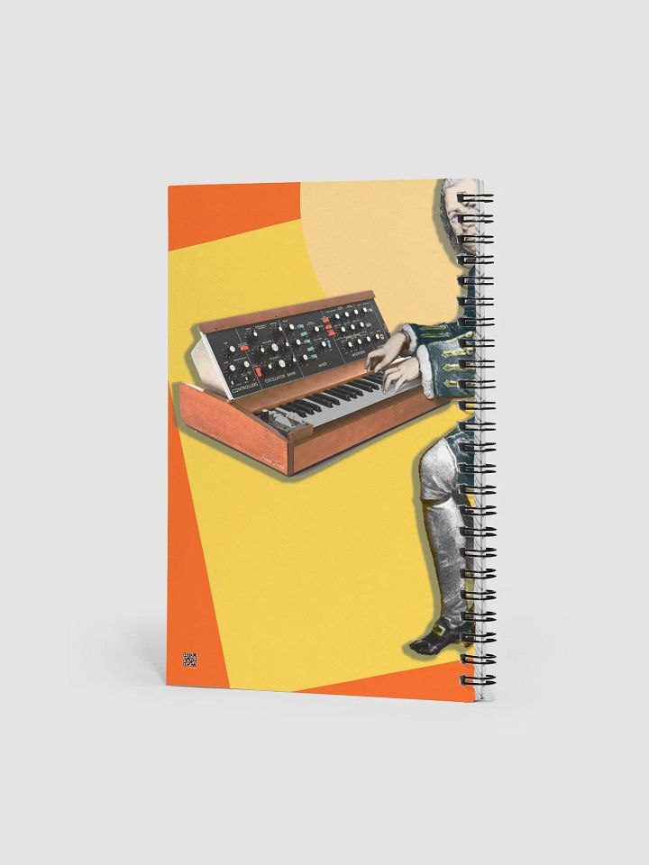 Prelude and Moogue by Frank Fonik, EDM Techno Spiral Notebook product image (2)
