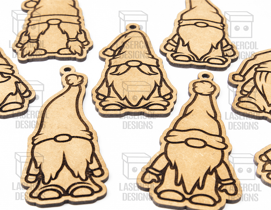Christmas Gnomes Ornaments - Laser Cut Files product image (4)