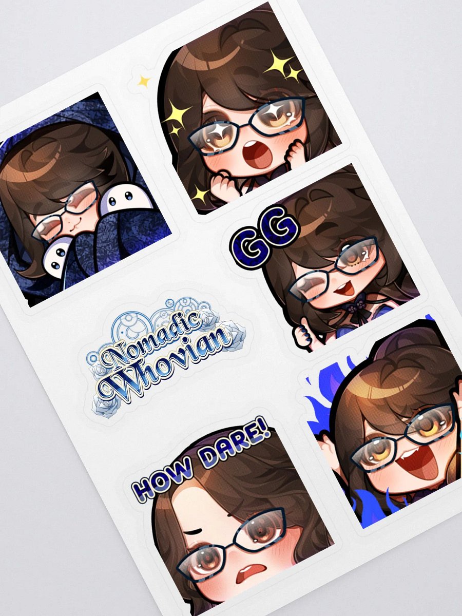 Whovie Emote Sticker Sheet 4 product image (1)