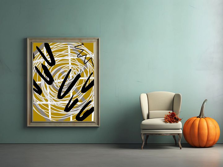 digital poster, 3 designs , modern digital art, decoration office and home product image (2)