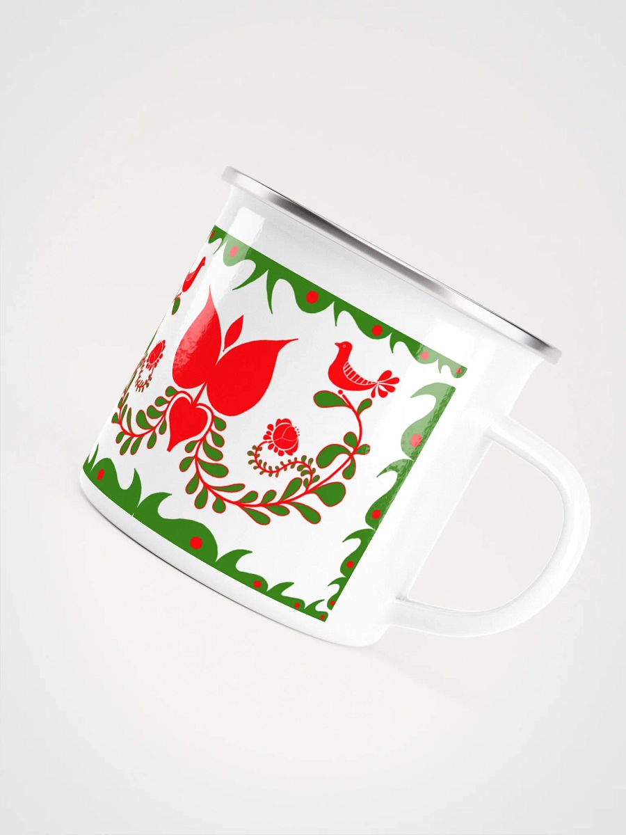 Hungarian Floral Adventure Enamel Mug product image (5)