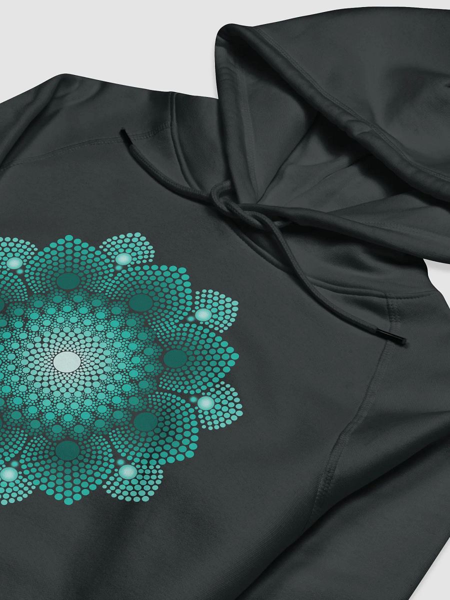 Turquoise Dot Mandala Unisex Eco Hoodie product image (4)