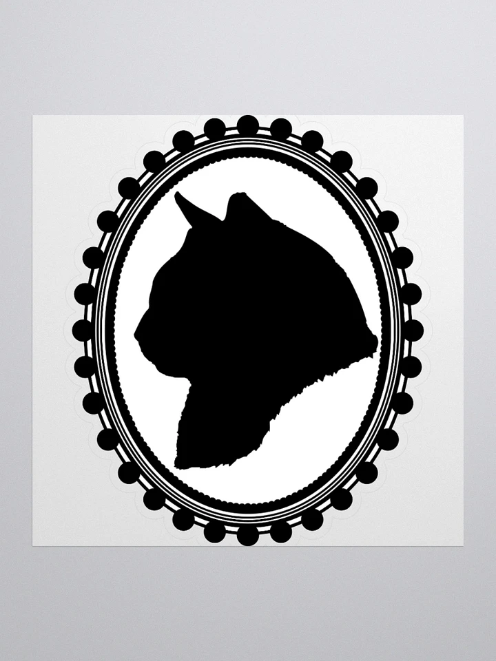 Cat Silhouette: To the Left Sticker product image (1)