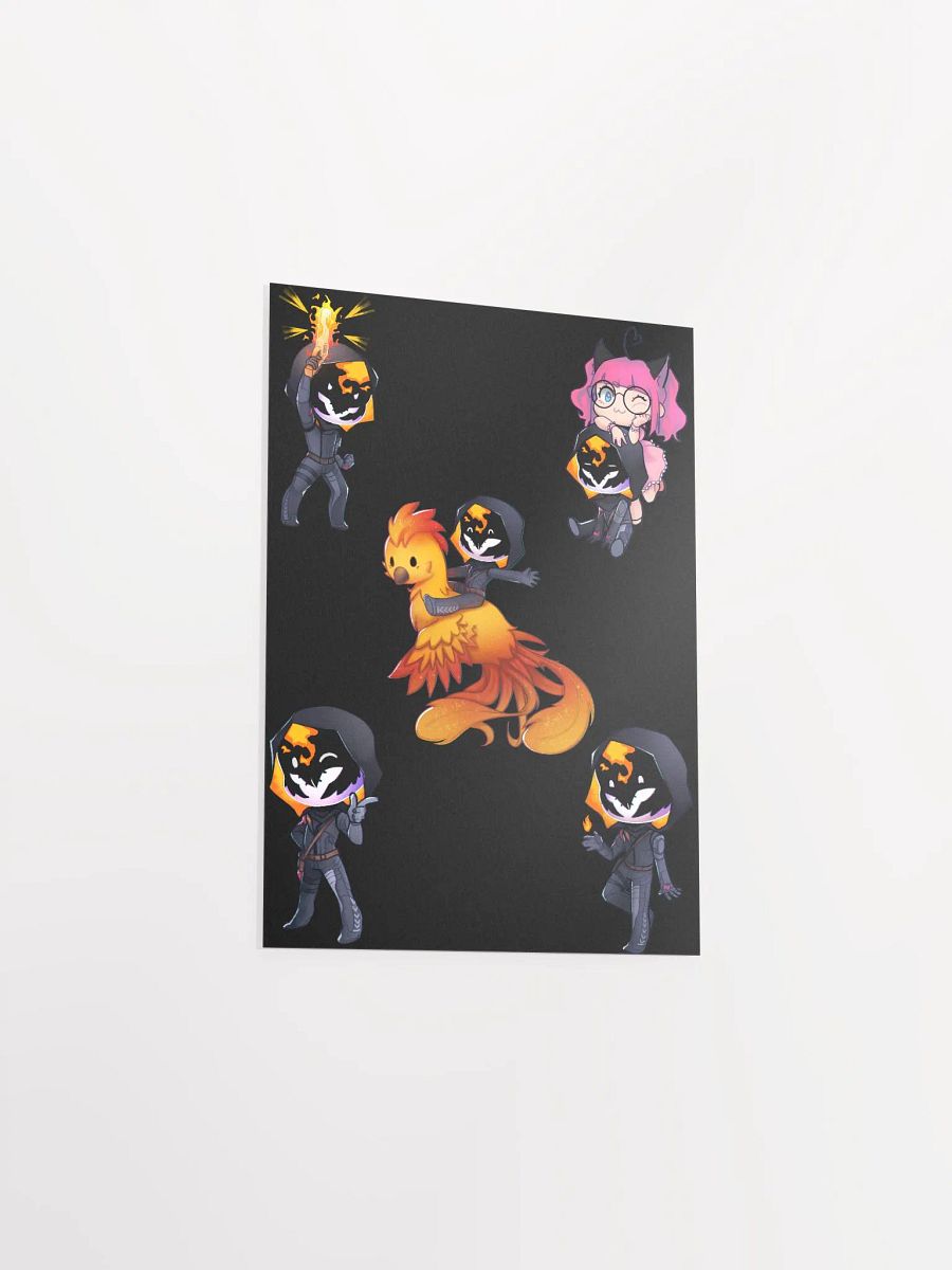 The Many Chibi's of Flame Supernova Poster (Black) product image (3)