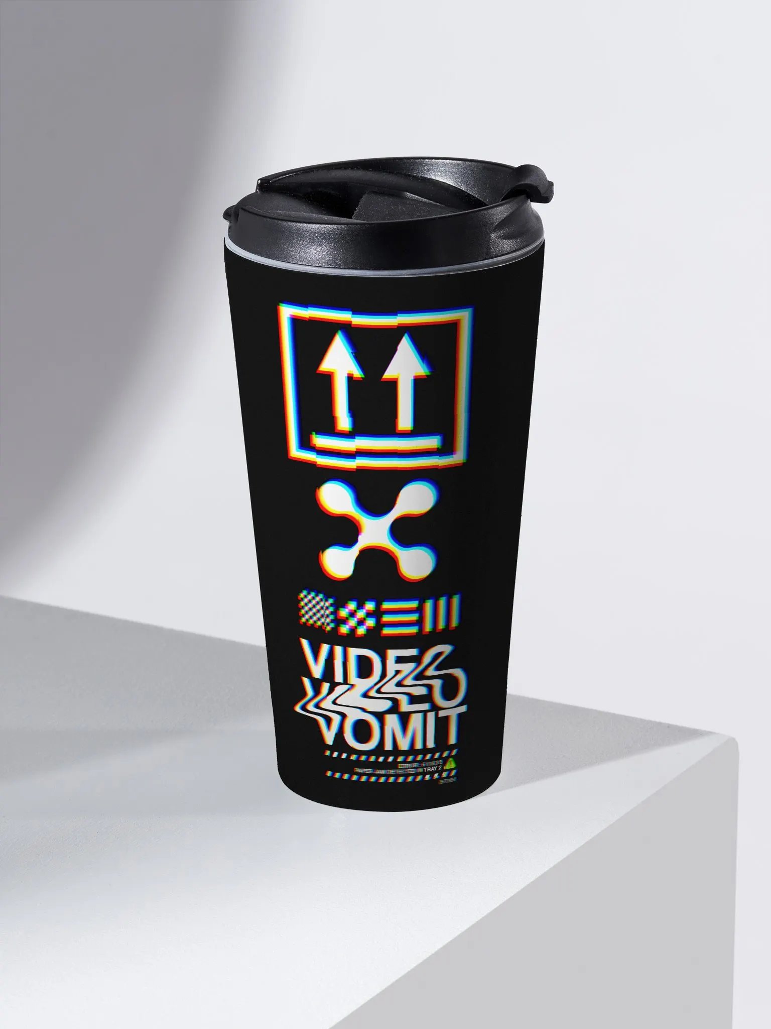 VIDEOVOMIT PAPERJAM Stainless Steel Travel Mug product image (1)