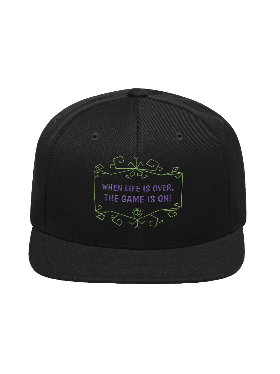 [UM Designs] When Life Is Over, The Game Is On - Black Snapback Hat product image (1)