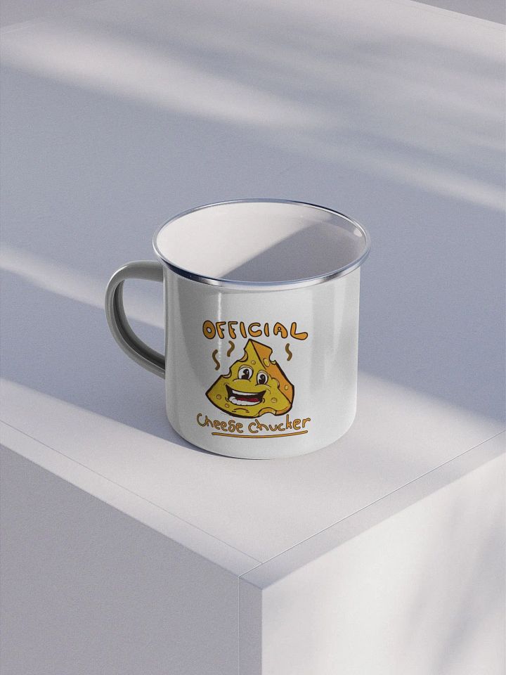 Cheese Chucker Enamel Mug product image (1)