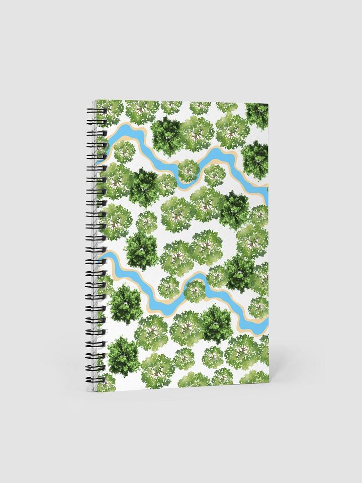 Two Rivers Artistic Floral Graphic Design Spiral Notebook product image (1)