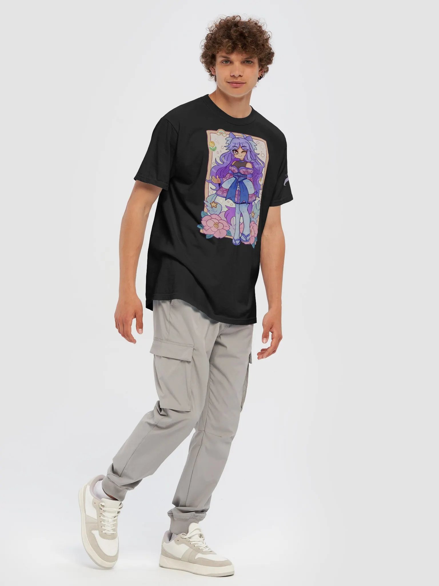 SpectralWolfeh - Flower Tarot Card Anime T-Shirt product image (7)