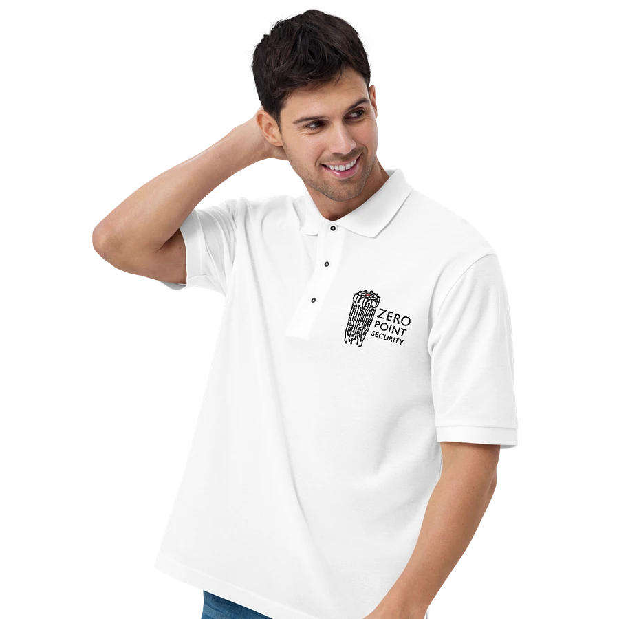 Zero-Point Polo Shirt (White) product image (13)