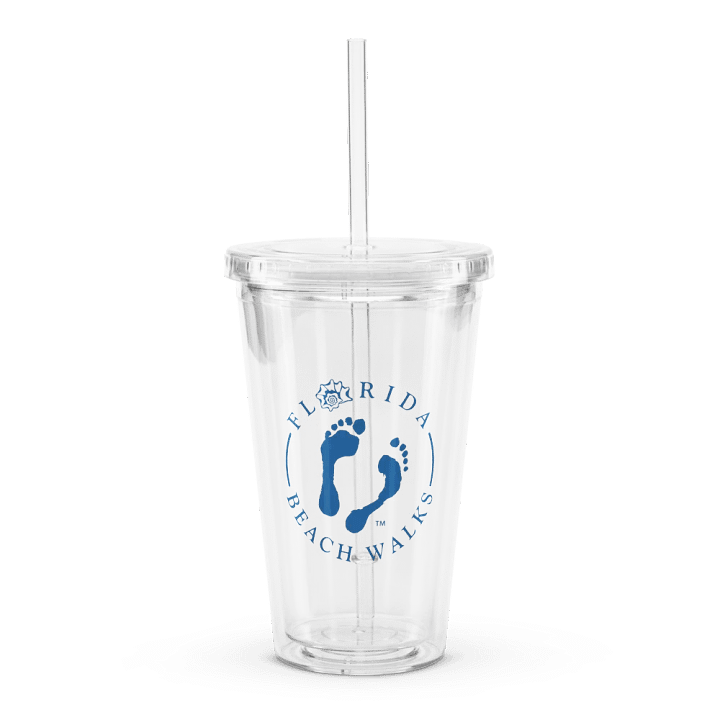 FBW Circle Logo Double Wall Clear Plastic Tumbler (16 oz) product image (1)