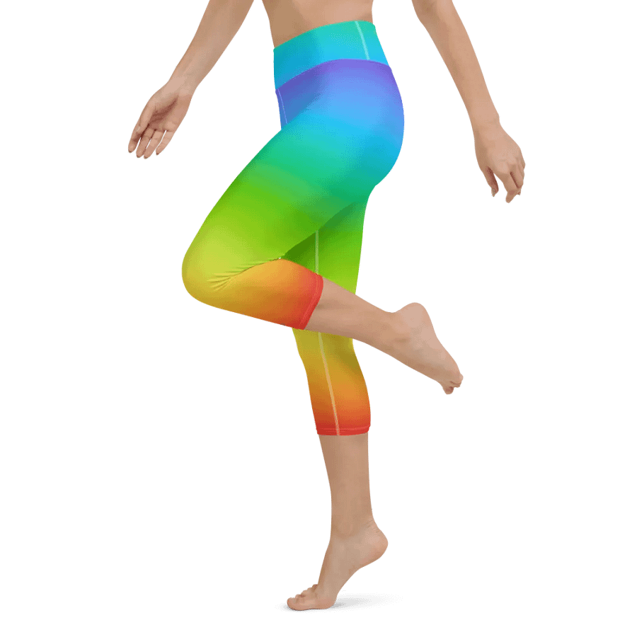 Rainbow Yoga Capri Leggings product image (11)