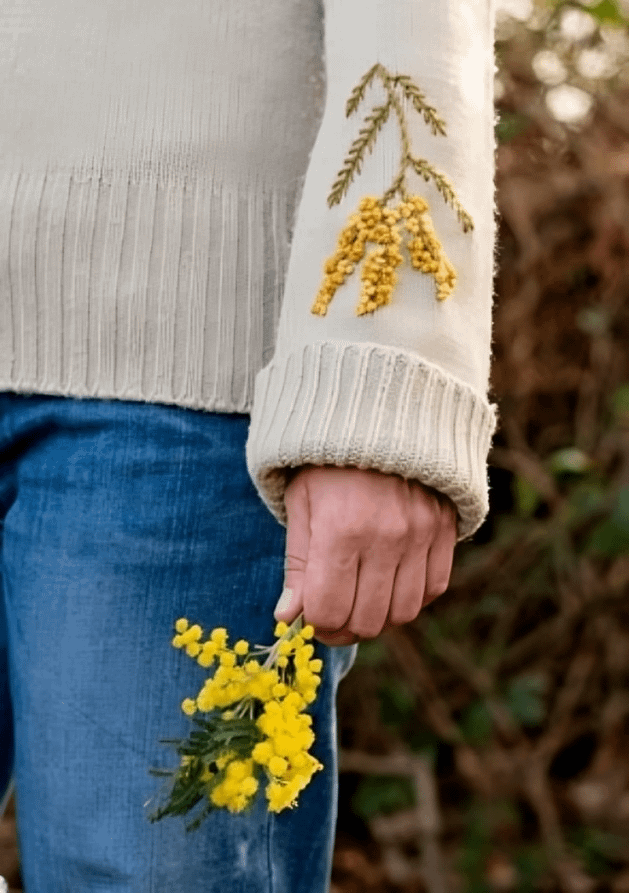 Anchor Mimosa Embroidered Sweater - ANC0003-106 - Downloadable PDF product image (1)